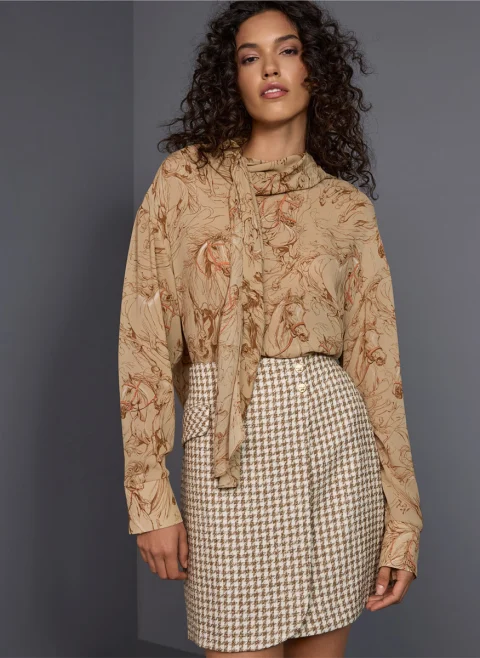 Мини пола 'Houndstooth' Marc Cain Collections — снимка 7