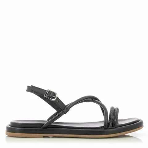 Дамски Равни Сандали ONAKO – 2372 ALL BLACK