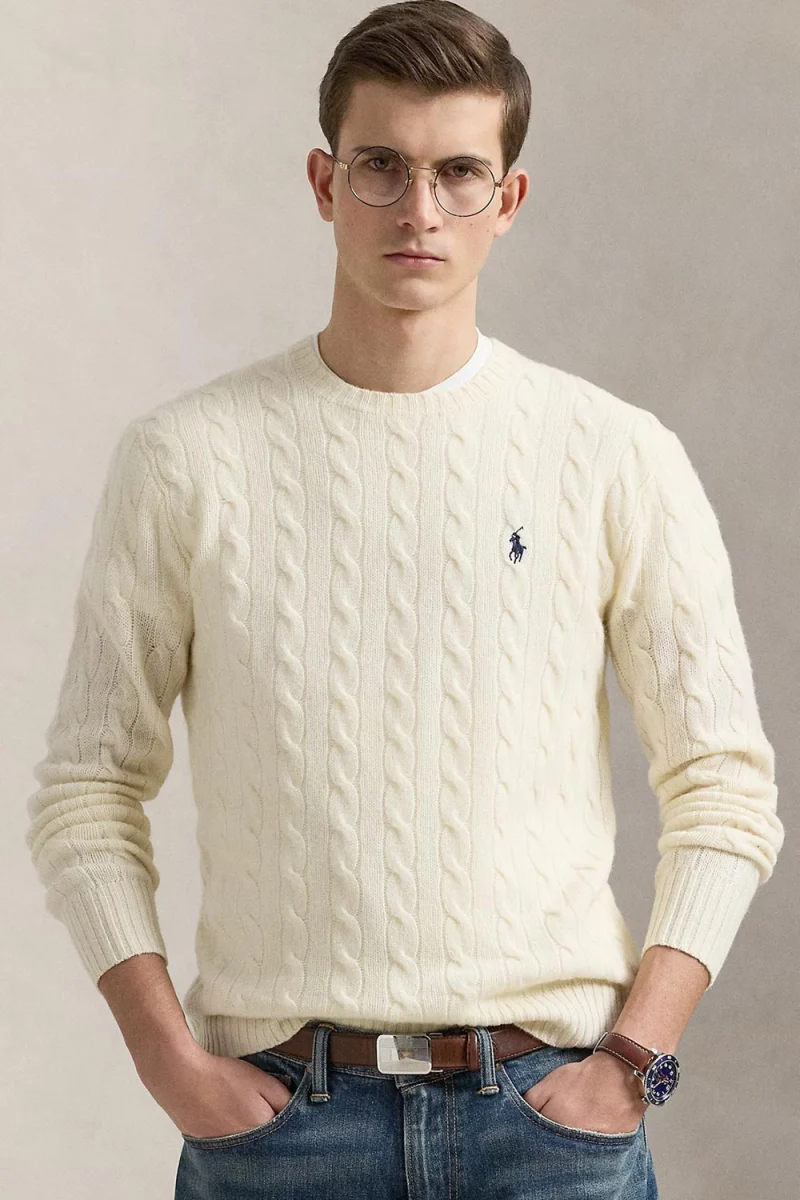 Плетено Lscablecnpp-Long Sleeve 710876762010 101 natural — снимка 2