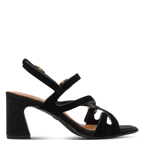 Дамски Сандали На Ток TAMARIS – 1-28340-46-004 BLACK SUEDE — снимка 2