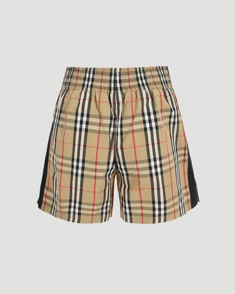 Check Stretch Cotton Shorts — снимка 2
