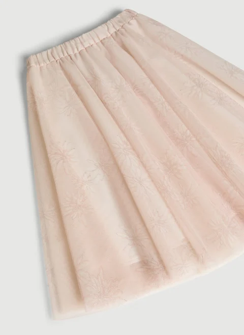 Пола с флорален принт Brunello Cucinelli Kids 8-10 — снимка 2