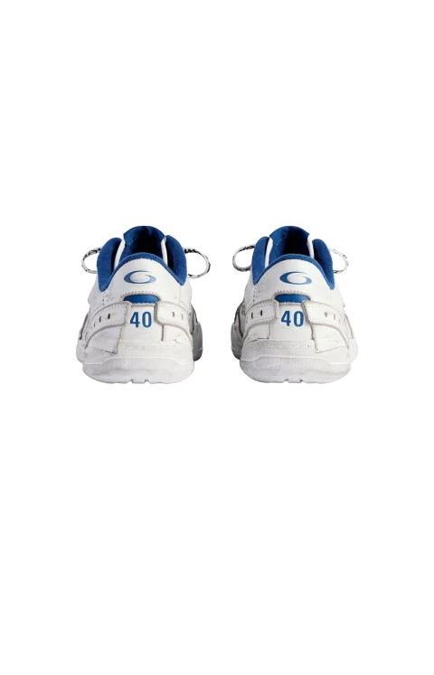 Hamptons Worn-Out Sneaker in White/dark Blue/grey — снимка 4