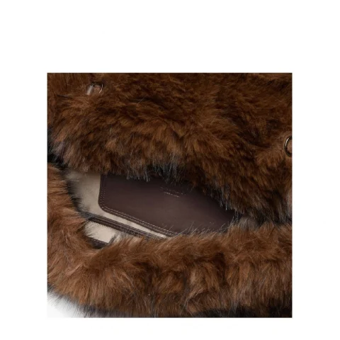 Дамска кафява чанта Sub Zero Casadei — снимка 9