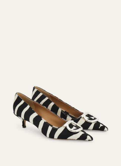 Обувки на ток 'Pony fur' Ferragamo — снимка 2