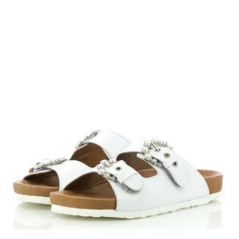 Дамски Равни Чехли MODA IN PELLE – 25041OPAAL WHITE 31 — снимка 3