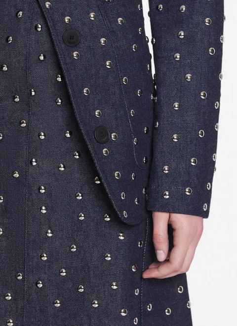 Сако от деним с капси Lanvin — снимка 5