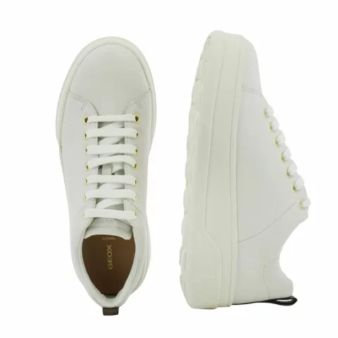 Дамски Сникърс GEOX – D46WVA D SPHERICA ECUB-2 WHITE — снимка 5