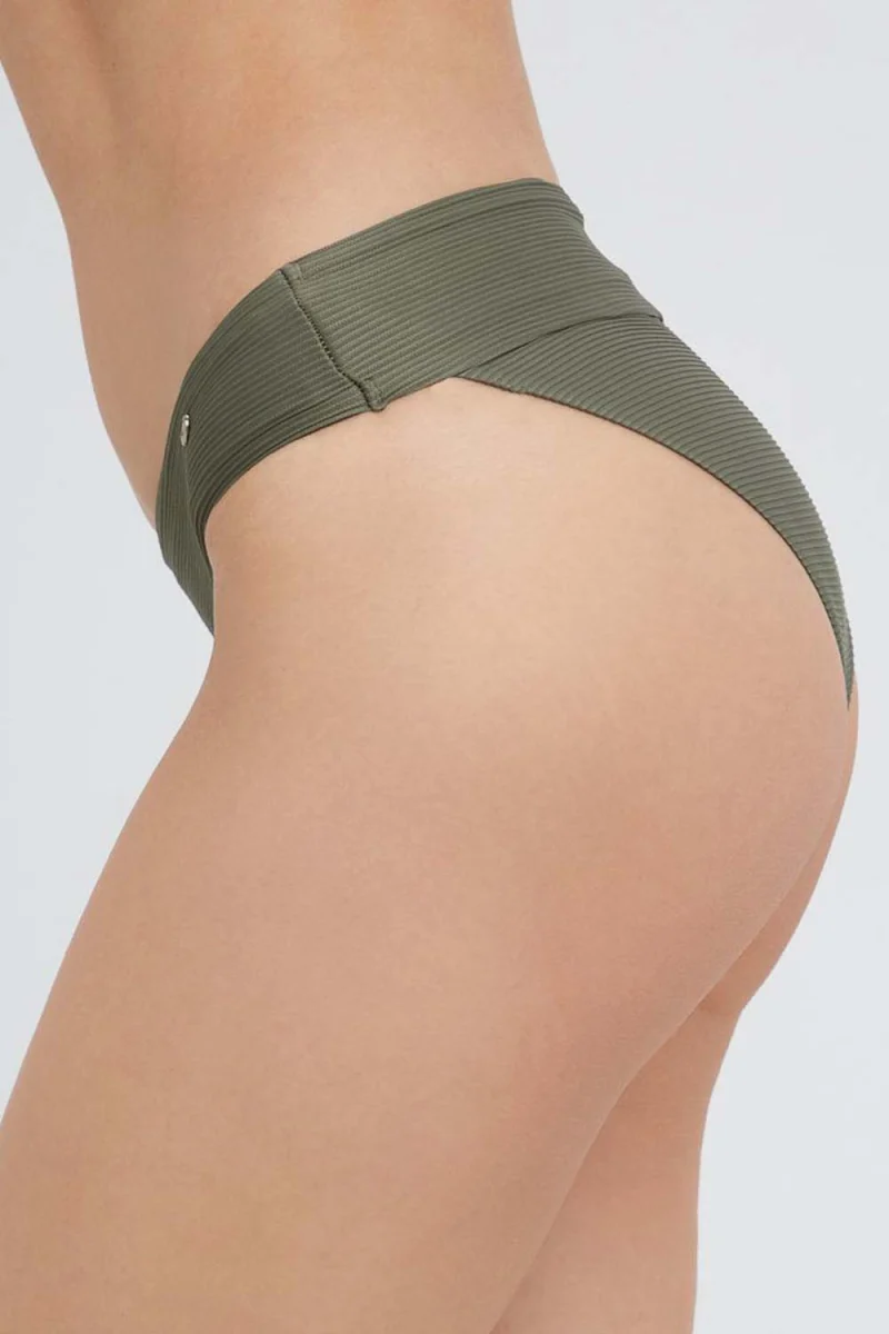Бански Onlbobby Life Rib Bikini Brief 15223710 19-0510 TCX kalamata — снимка 2