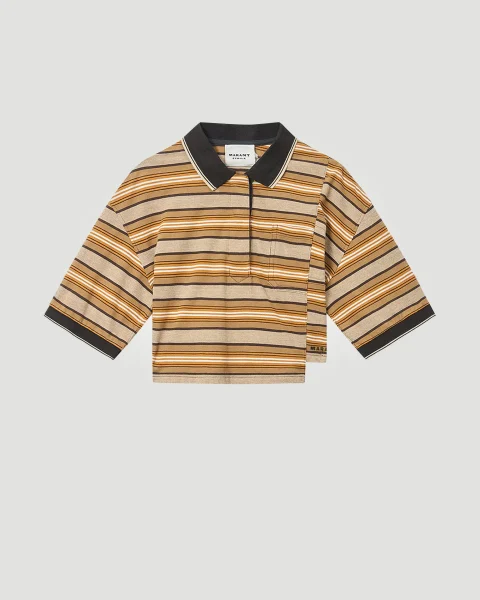 Poloshirt Isalyne in Beige