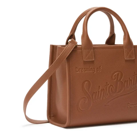 Дамска кафява чанта Vanity SAINT BARTH — снимка 6