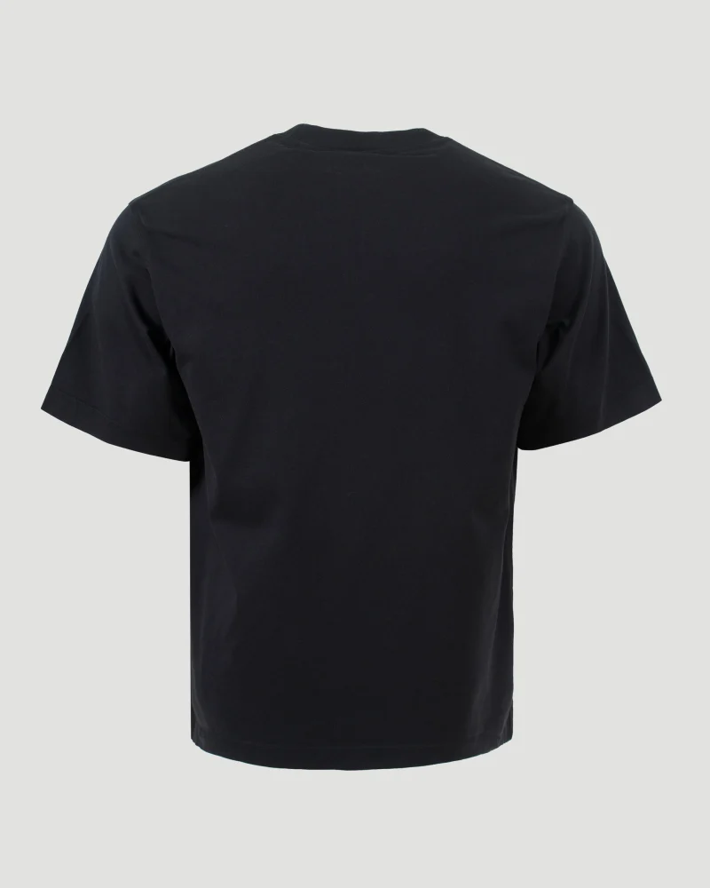 Cotton T-Shirt in Black — снимка 2