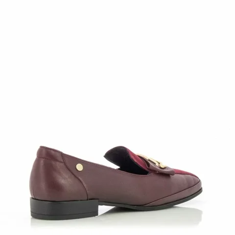Дамски Мокасини VERONELLA – 045-5433 BORDO — снимка 3