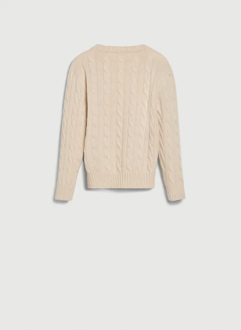 Пуловер от кашмир 'Cable knit' Brunello Cucinelli Kids 12 — снимка 2
