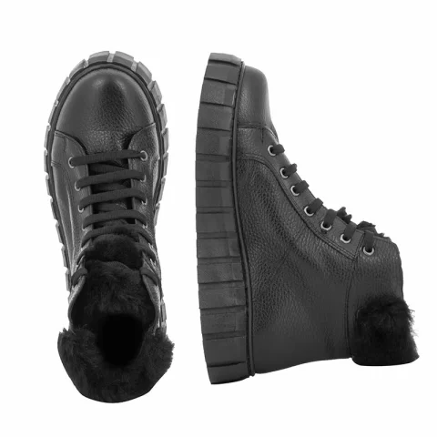 Дамски Спортни Боти CARLO FABIANI – 447.2037K BLACK FLOATER — снимка 5