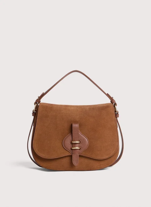 Велурена чанта Coccinelle Mavery Medium