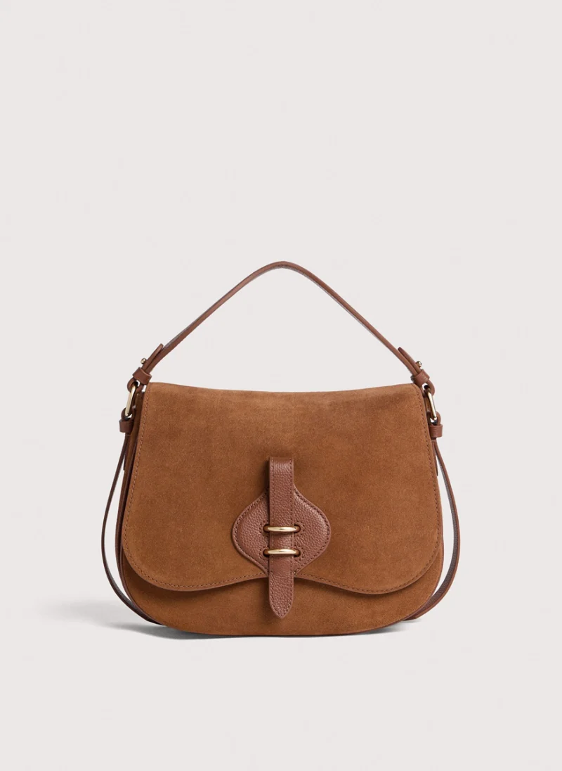 Велурена чанта Coccinelle Mavery Medium