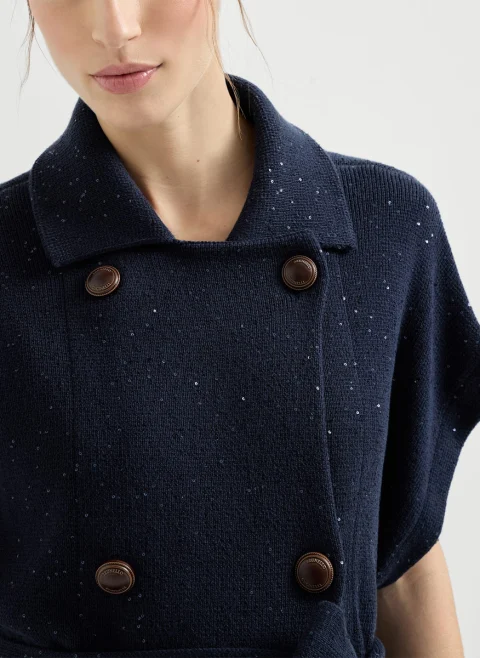 Жилетка с пайети Brunello Cucinelli — снимка 5