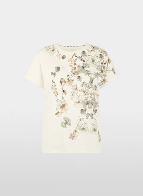 Тишърт с флорален принт Marc Cain Collections — снимка 6