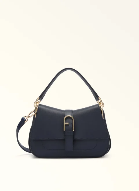 Мини чанта Furla Flow Ink Blue