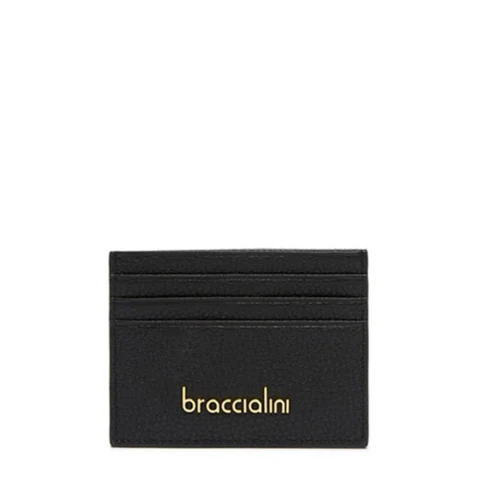 Дамски черен картхолдър Braccialini