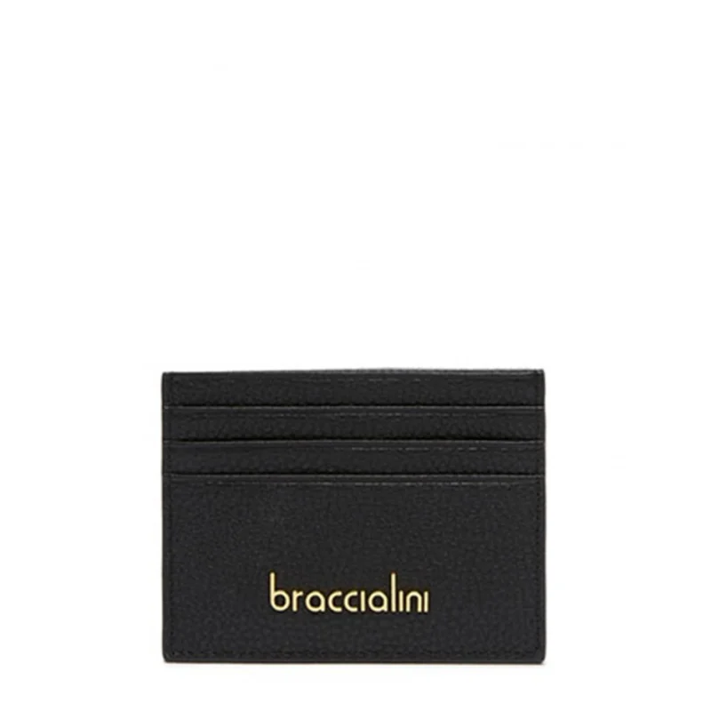Дамски черен картхолдър Braccialini