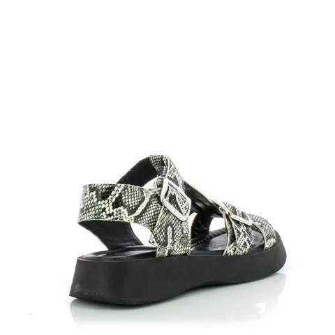 Дамски Сандали На Платформа CARLO FABIANI – 252-35200 BLACK/WHITE — снимка 2