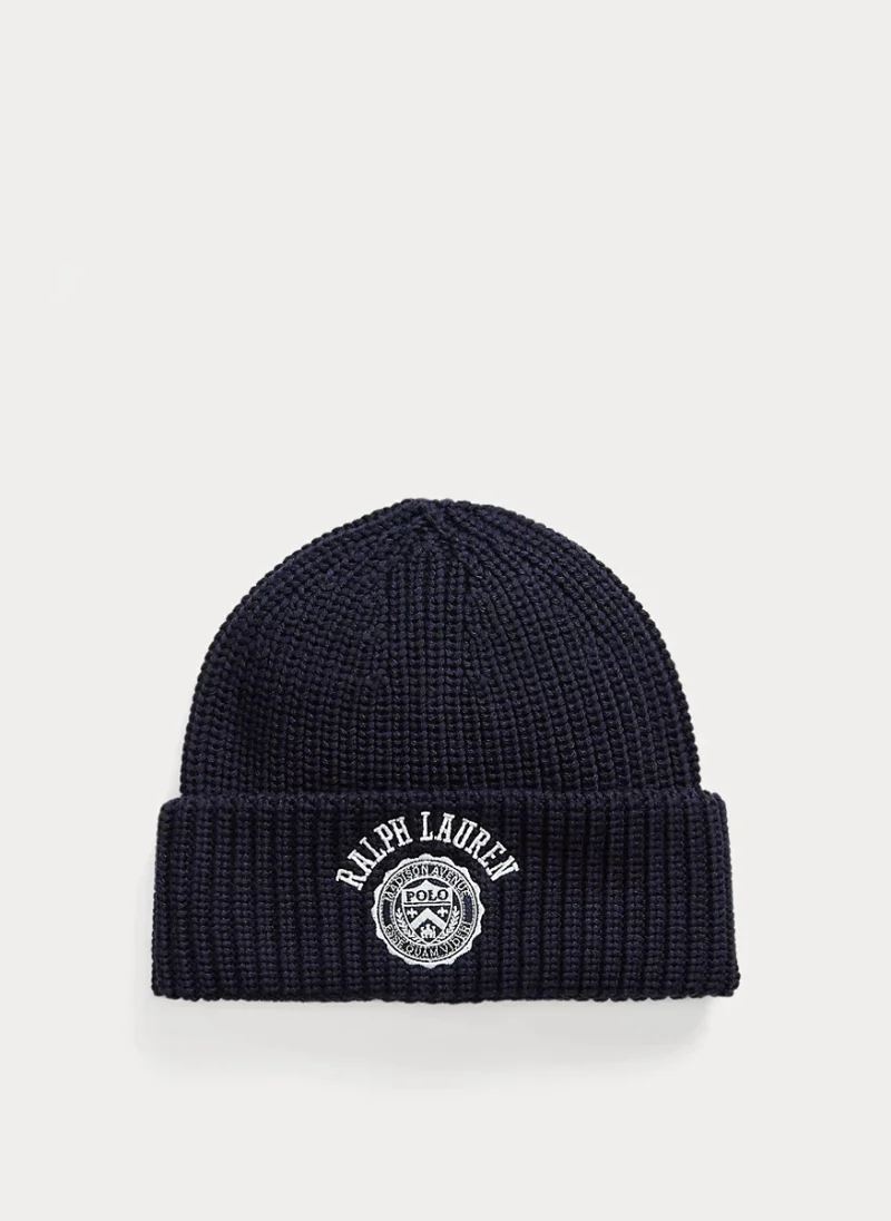 Шапка с бродерия Ralph Lauren Kids