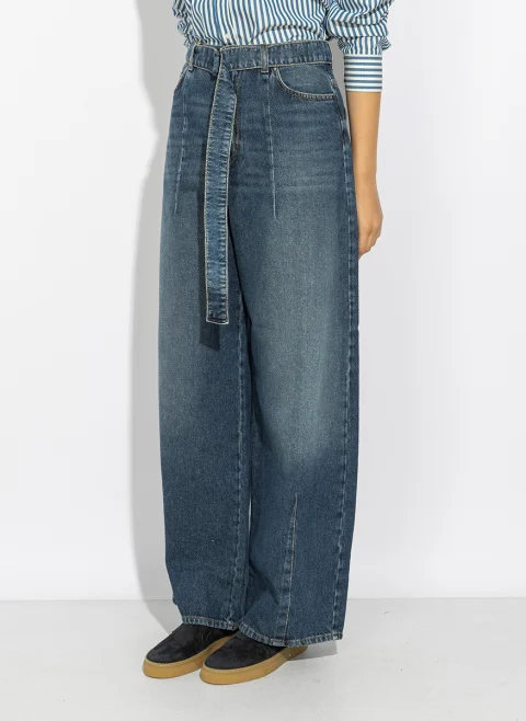 Деним 'Wide leg' Weekend Max Mara Wkdmadia — снимка 4