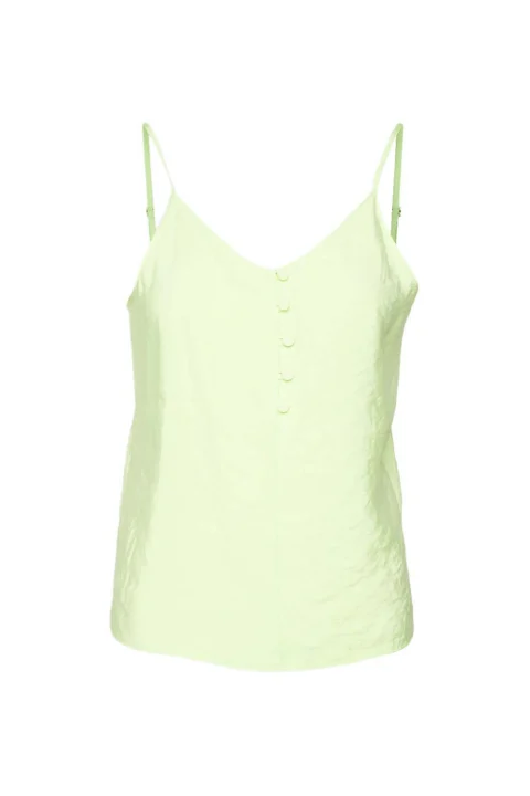 Top Vmqueeny Singlet V-Neck Top Wvn Ga 10290455 13-0535 TCX sharp green