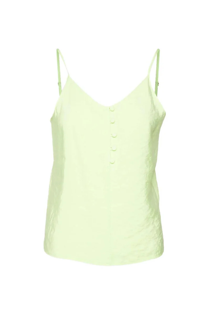 Top Vmqueeny Singlet V-Neck Top Wvn Ga 10290455 13-0535 TCX sharp green