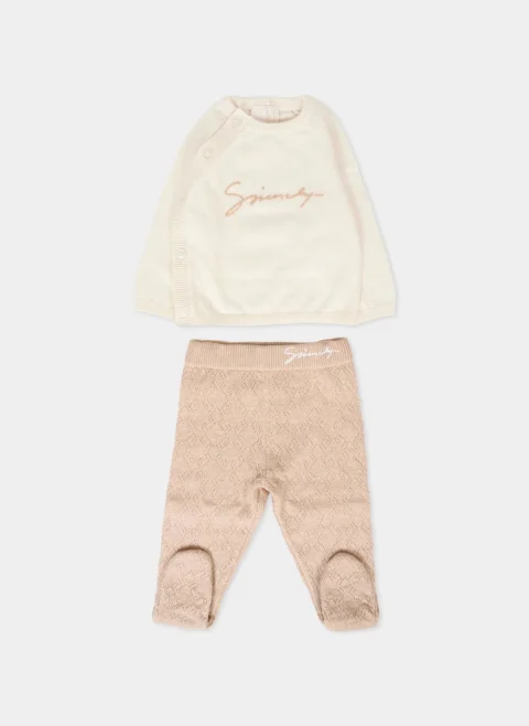 Комплект за бебета от фино плетиво Givenchy Kids — снимка 3