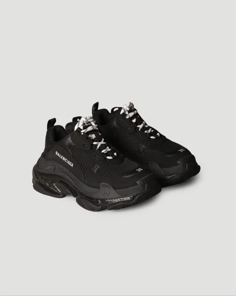 Women's Triple S Clearsole in Black — снимка 2