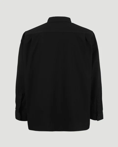 Cotton Shirt in Black — снимка 2
