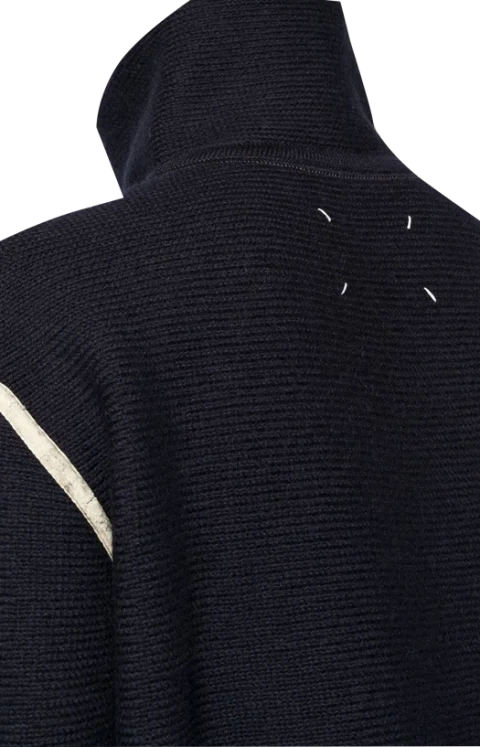 Elbow Patch Sweater in Navy Blue — снимка 2