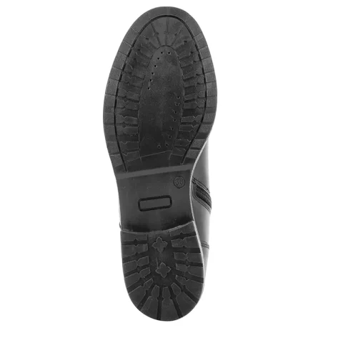 Дамски Равни Боти CARLO FABIANI – TOP 127 BLACK LEATHER — снимка 4