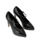Дамски черни обувки Casadei — снимка 3