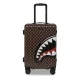 Малък куфар SHARKS IN PARIS WTF BUBBLE BROWN CHECK SPRAYGROUND — снимка 2