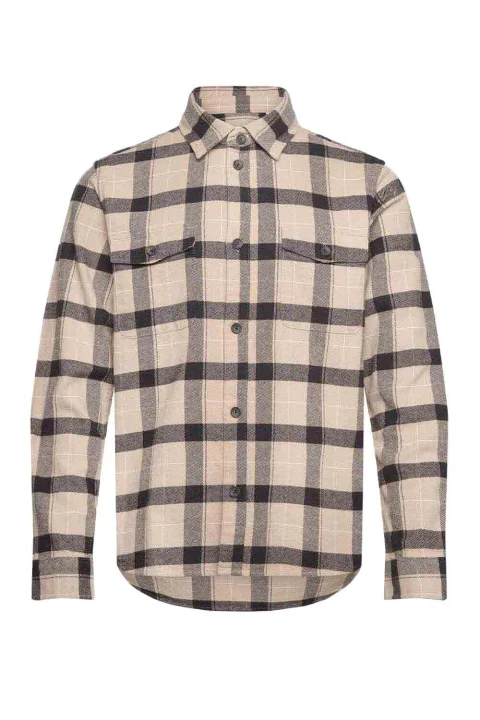 Риза Lennon Flannel Check Overshirt LDM410199 215528-ivory/rosin