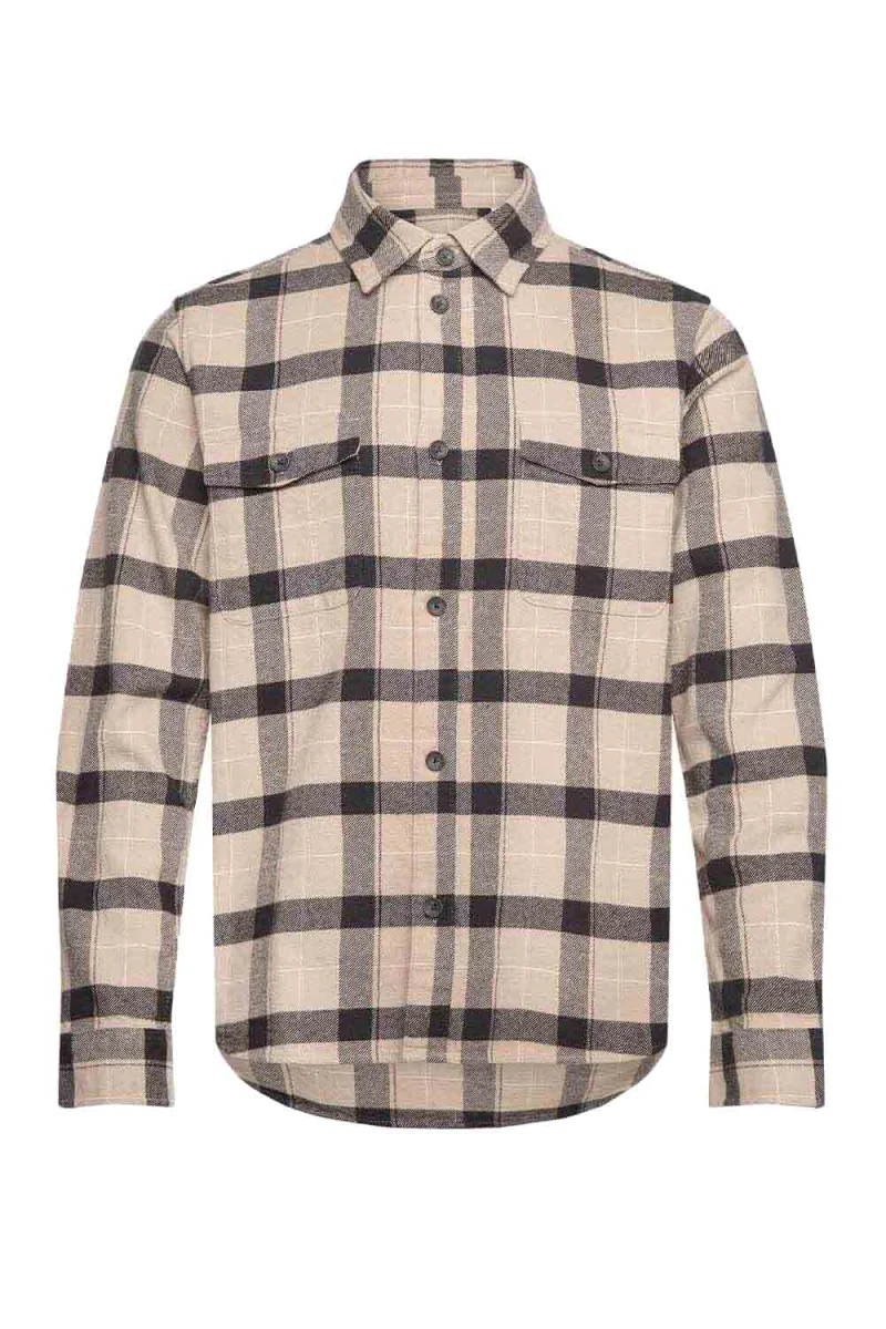 Риза Lennon Flannel Check Overshirt LDM410199 215528-ivory/rosin