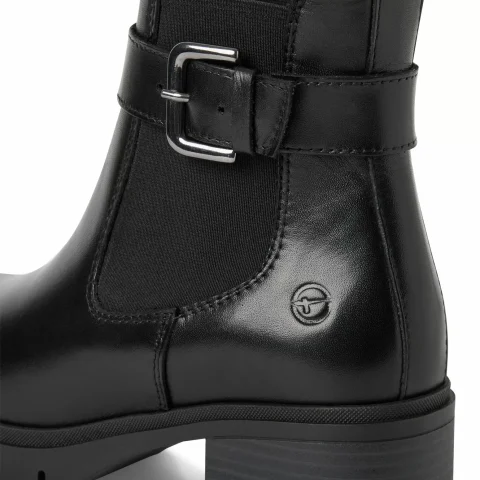 Дамски Боти На Ток TAMARIS – 1-25447-43-003 BLACK LEATHER — снимка 3