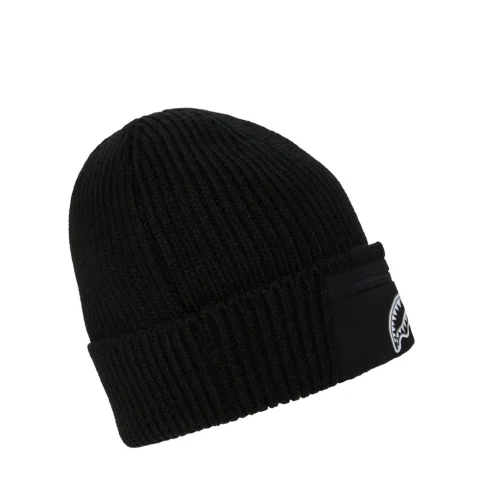 Черна плетена шапка POCKET BEANIE SPRAYGROUND — снимка 4