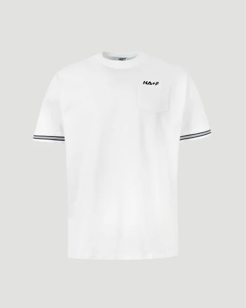 Logo Print Cotton T-Shirt in White