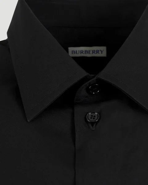 Cotton Shirt in Black — снимка 4