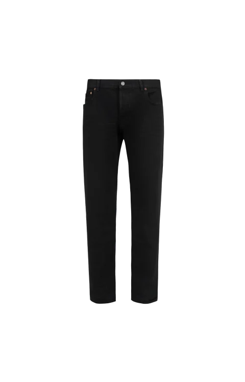 Straight-Leg Jeans in Black