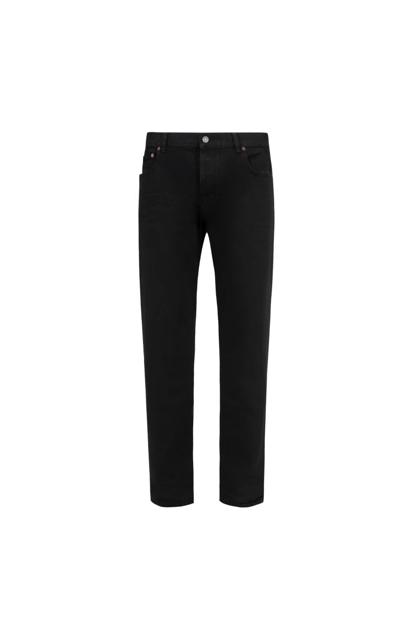 Straight-Leg Jeans in Black