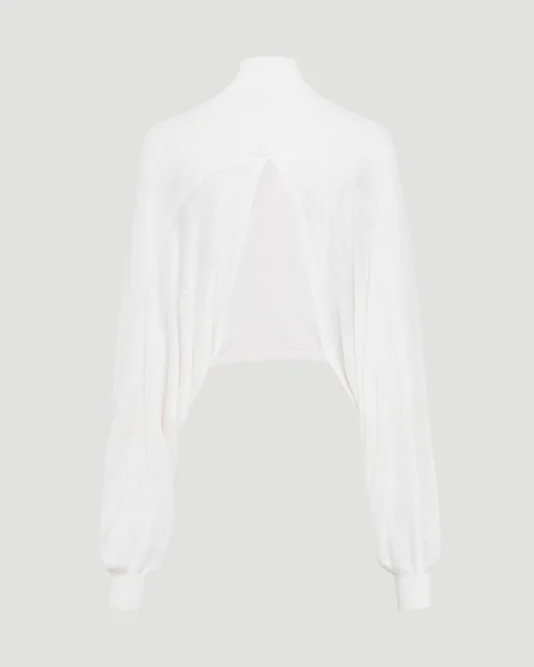 Cotton Linen Knit Bare Back Jumper — снимка 2