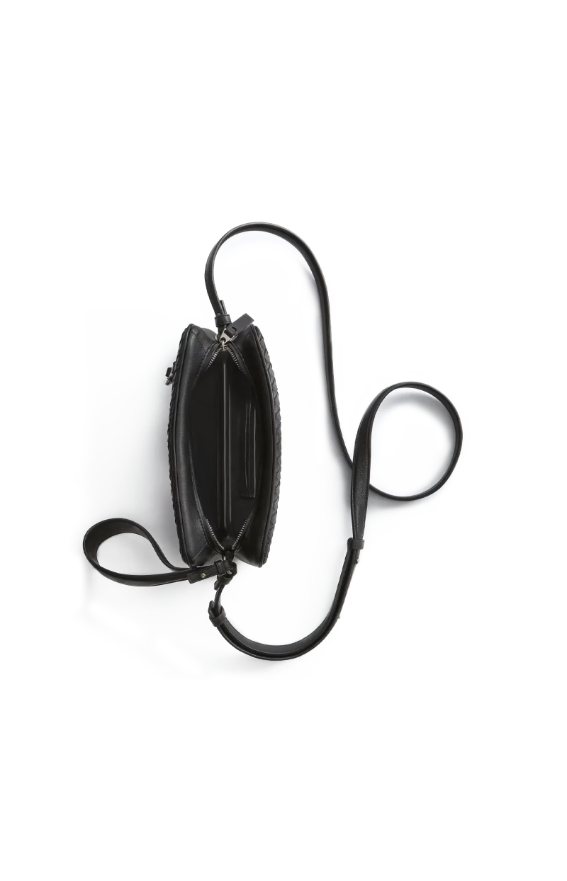 Small Soffietto Bag in Black — снимка 3
