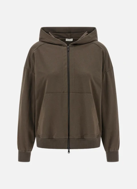 Суитшърт с качулка Brunello Cucinelli