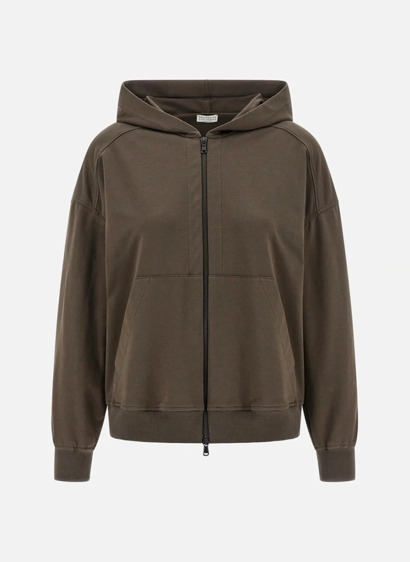 Суитшърт с качулка Brunello Cucinelli